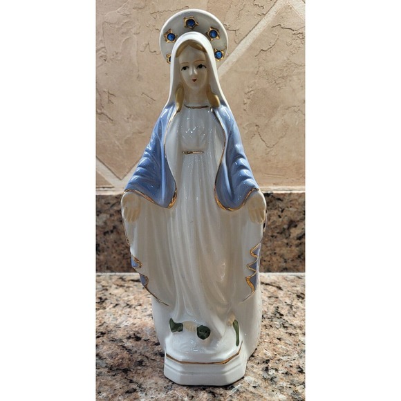Other - Vintage VIRGIN MOTHER MARY Statue Vase Planter Catholic